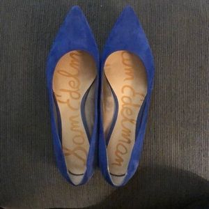 Blue Suede Flats